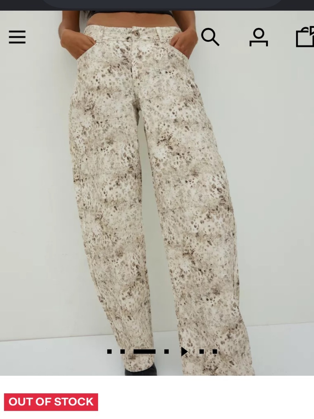 🥥Berksha low rise baggy barrel jeans🥥